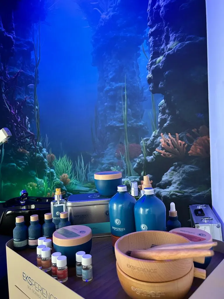 Produtos utilizados na experiência de Head Spa