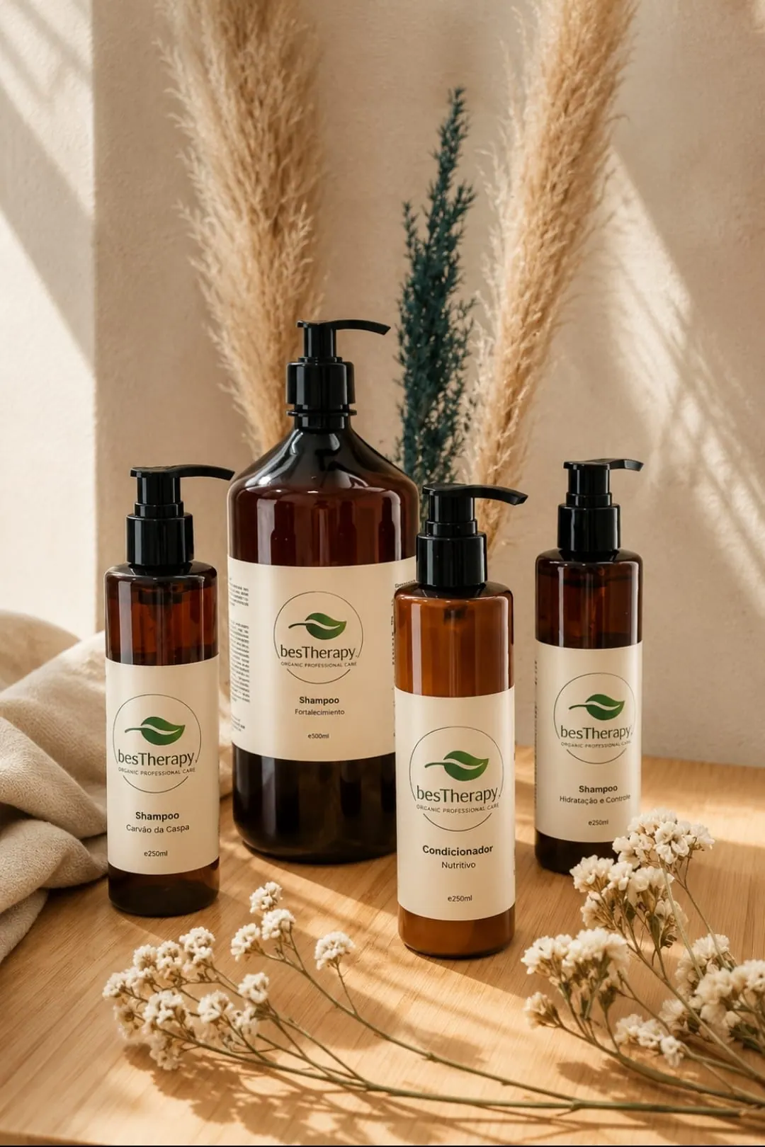 Linha besTherapy Organic Professional Care — shampoos e condicionador