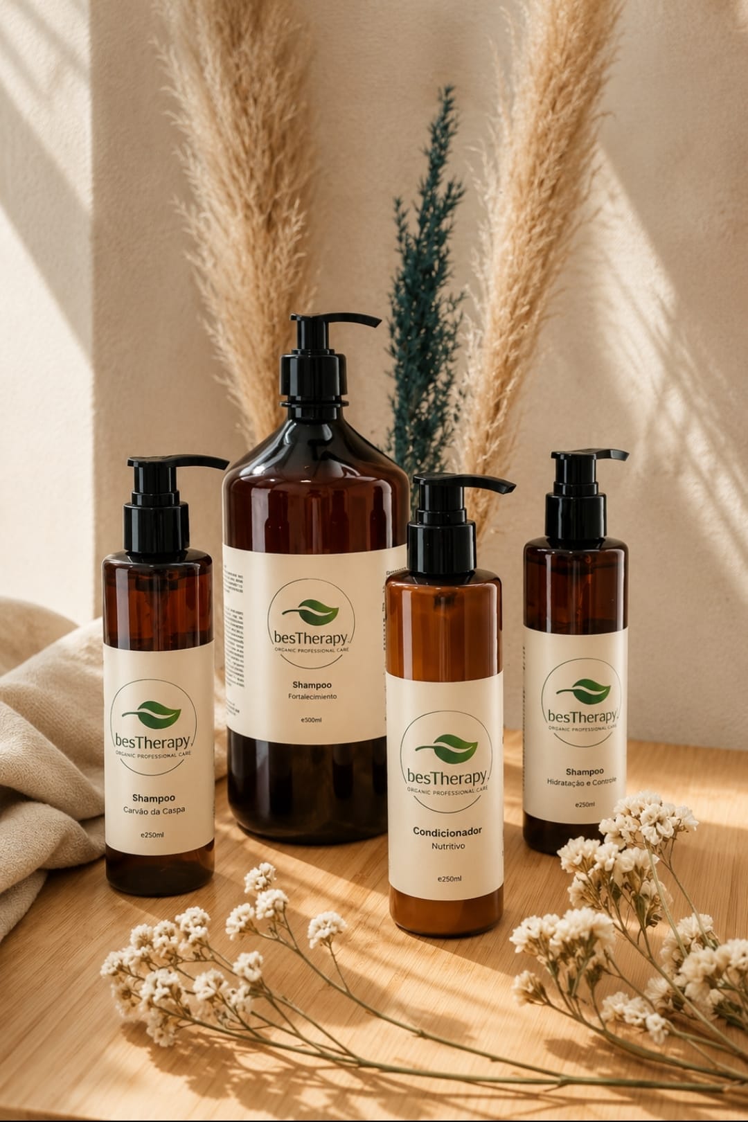 Linha besTherapy Organic Professional Care — shampoos e condicionador